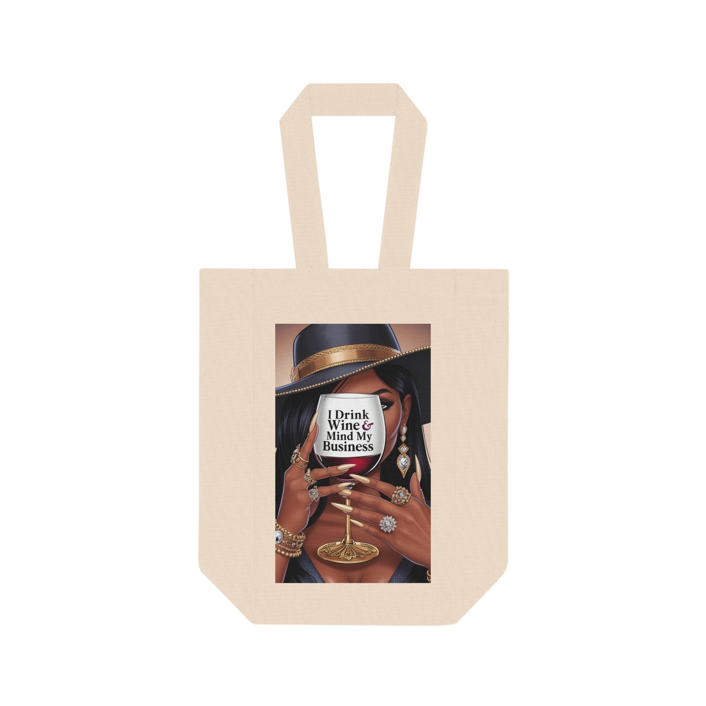 Double Wine Tote Bag - Mega Mug Shop