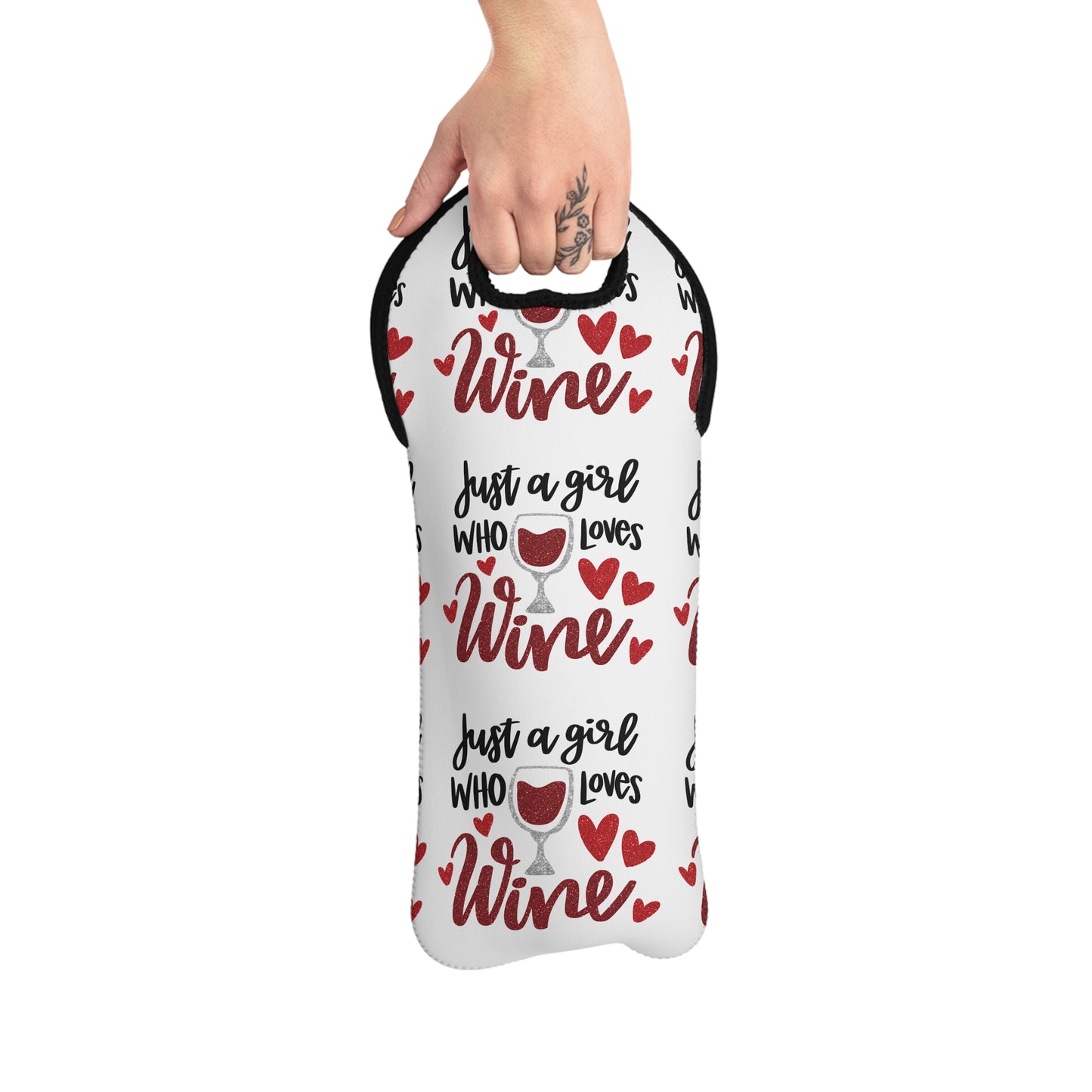 Neoprene Wine Tote Bag for Women - Love My Wine - Mega Mug Shop