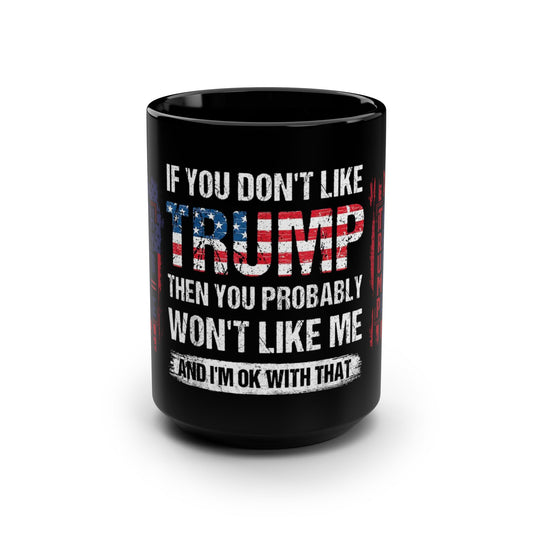 Black Mug 15oz Trump Won 2024 Political Coffee Tea Cup Gift - Mega Mug Shop