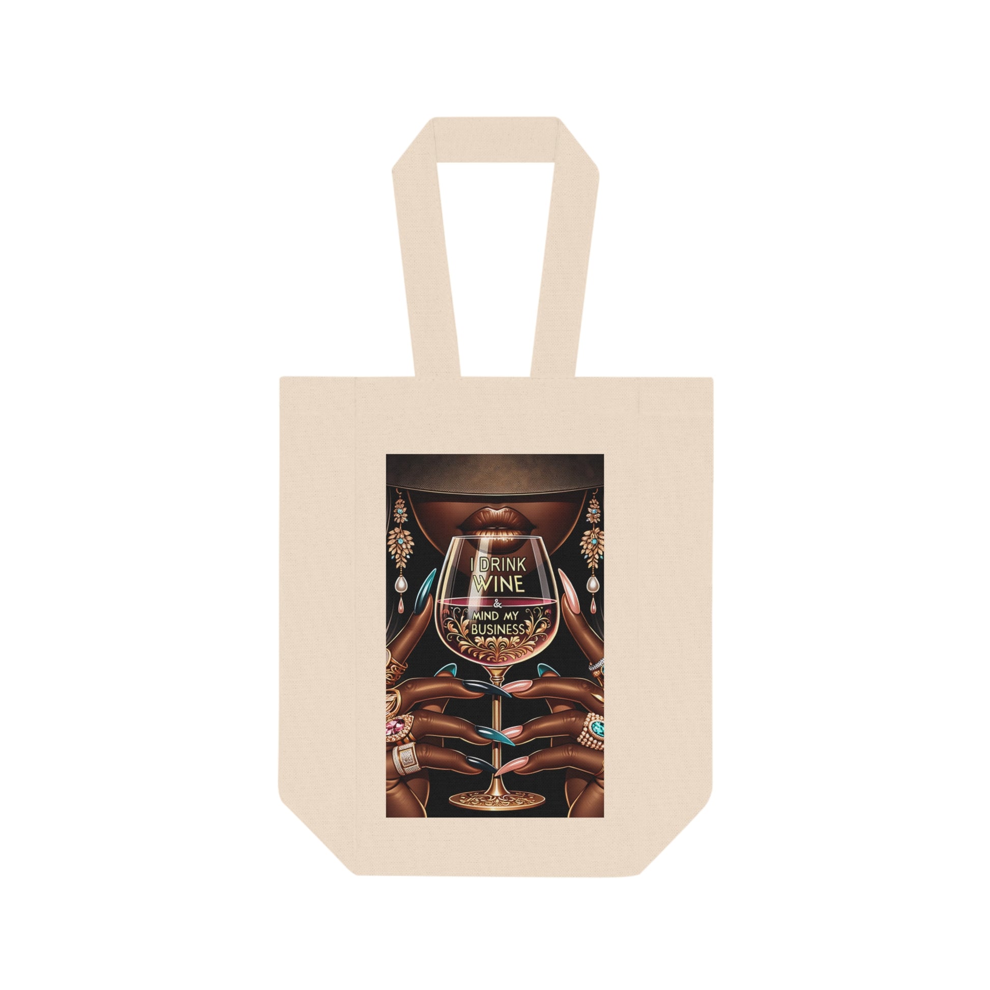 Double Wine Tote Bag - Mega Mug Shop