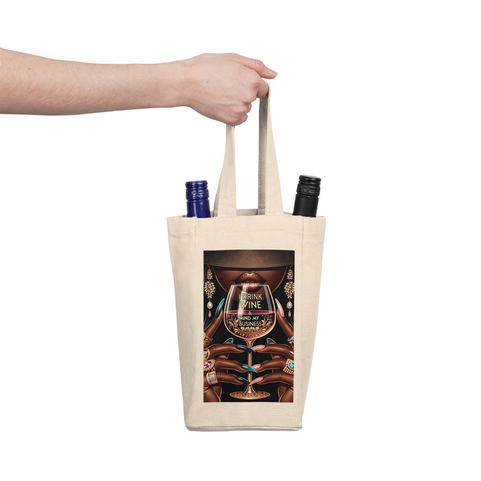 Double Wine Tote Bag - Mega Mug Shop